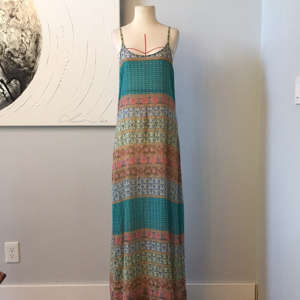 URBAN OUTFITTERS Staring At Stars Sheer Maxi Dress